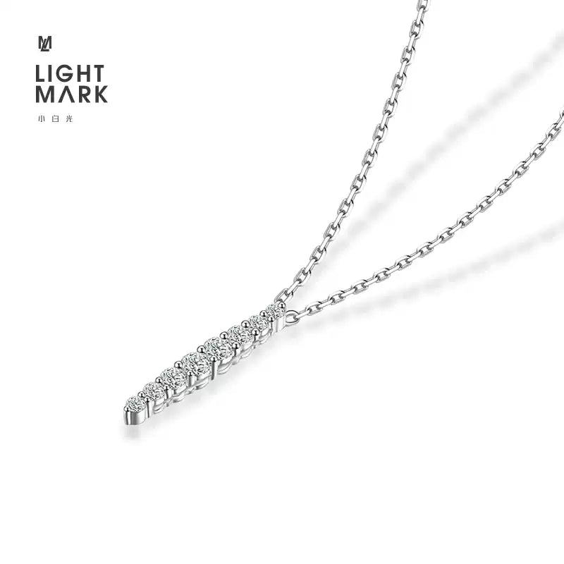 LIGHT MARK/Little White Light Interstellar Alliance Series 18K Gold Cultured Diamond Set Necklace Gift