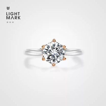 Letitia LightMark Small White Light 18K Gold 1 Carat Diamond Ring Women's Ring Proposal Diamond Ring Special Price