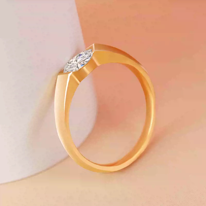 LIGHT MARK/Little White Light [Cultivation] Eye of Venus Cultivated Diamond Ring Horse Eye Diamond 925 Silver