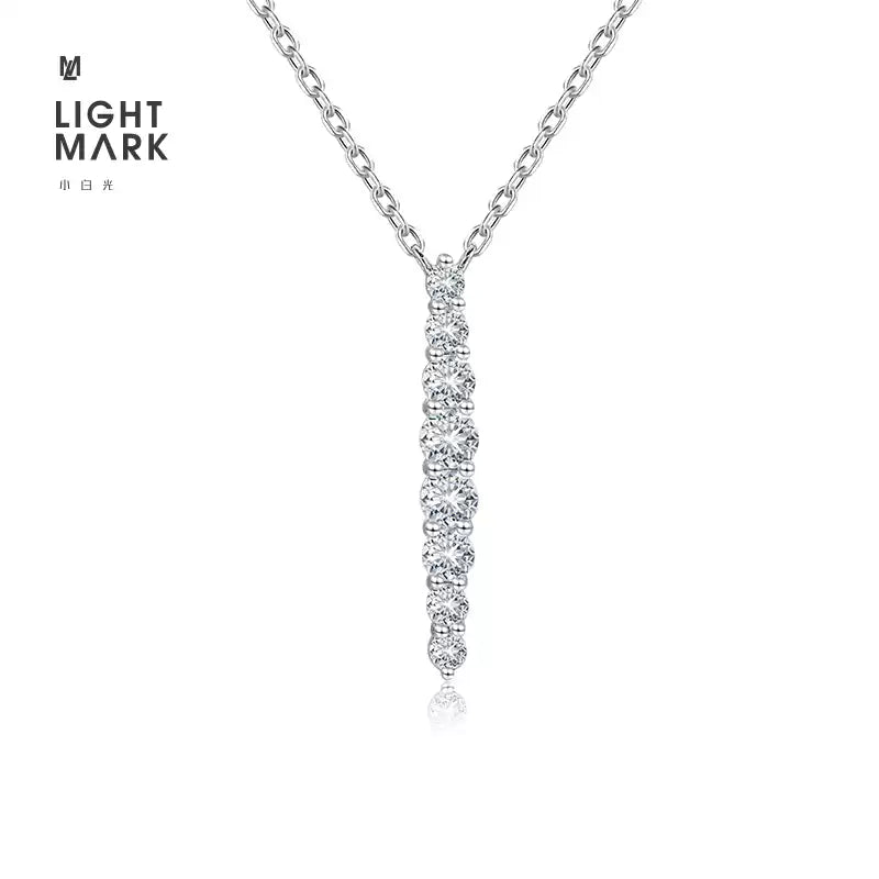 LIGHT MARK/Little White Light Interstellar Alliance Series 18K Gold Cultured Diamond Set Necklace Gift